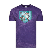 Cloud Purple Christmas Pocket Vintage Tee - CowhideDigitalArt