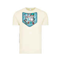 Vintage Arctic Christmas Pocket Vintage Tee - CowhideDigitalArt