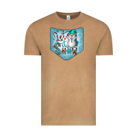 Vintage Camel Christmas Pocket Vintage Tee - CowhideDigitalArt