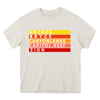 Cream utah national parks utah s mighty five souvenir nps moab Heavy Core Tee - artisFamous