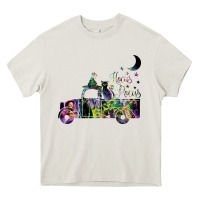 Cream hocus pocus car Heavy Core Tee - artisFamous
