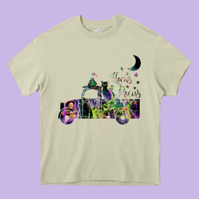 Hocus Pocus Car Heavy Core Tee Designed By Artisfamous