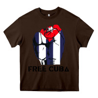 Chocolate Brown free cuba Heavy Core Tee - artisFamous