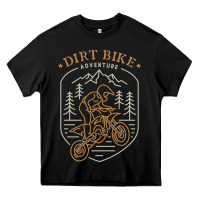 Black dirt bike 1a Heavy Core Tee - artisFamous