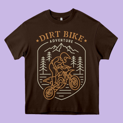 Dirt Bike 1a Heavy Core Tee Designed By Artisfamous