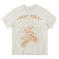 Cream dirt bike 1a Heavy Core Tee - artisFamous