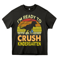 Asphalt i'm ready to crush kindergarten dinosaur back to school kids t shirt Heavy Core Tee - artisFamous