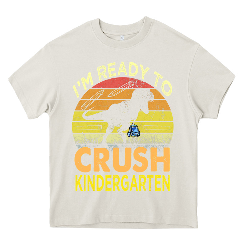 I'm Ready To Crush Kindergarten Dinosaur Back To School Kids T Shirt Heavy Core Tee by artisFamous | Teevron