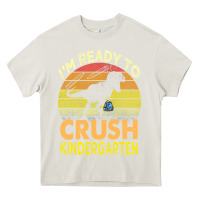 Cream i'm ready to crush kindergarten dinosaur back to school kids t shirt Heavy Core Tee - artisFamous
