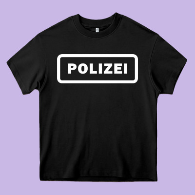 Polizei Heavy Core Tee Designed By Artisfamous