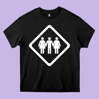 Threesome Heavy Core Tee Designed By Artisfamous