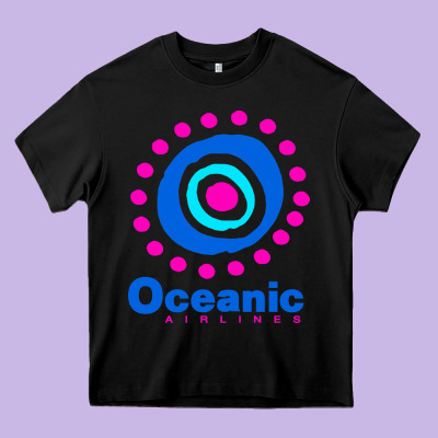 Lost Oceanic Airlines Heavy Core Tee Designed By Artisfamous