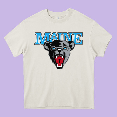 Maine Black Bears Premier Heavy Core Tee Designed By Artisfamous