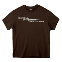 Chocolate Brown proudly unpoisoned Heavy Core Tee - artisFamous