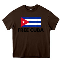 Chocolate Brown free cuba  sos cuba cuba pride nuestra cuba Heavy Core Tee - artisFamous