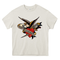 Cream sailor jerry tattoo art military mermaid Heavy Core Tee - artisFamous