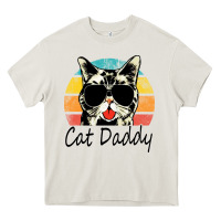 Cream cat daddy vintage Heavy Core Tee - artisFamous
