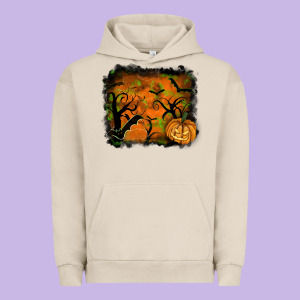 Halloween Backround Urban Hoodie Designed By Ranaportraitstore