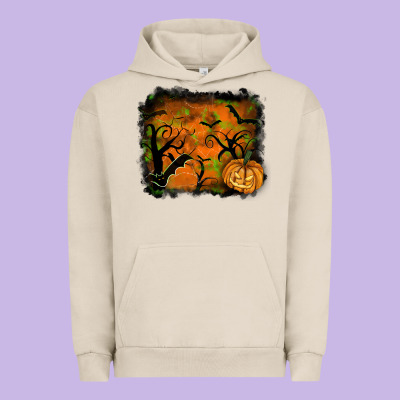 Halloween Backround Urban Hoodie Designed By Ranaportraitstore