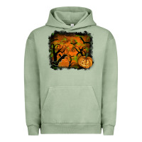 Pigment Oil Green halloween backround Urban Hoodie - RanaPortraitStore