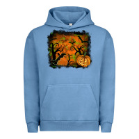 Pigment Pebble Blue halloween backround Urban Hoodie - RanaPortraitStore