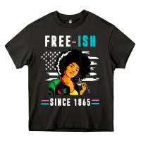 Asphalt juneteenth free ish since 1865 black Heavy Core Tee - artisFamous