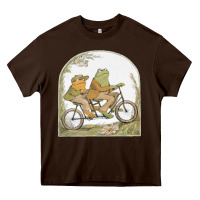 Chocolate Brown frog and toad Heavy Core Tee - artisFamous