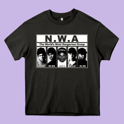 N W A Heavy Core Tee Designed By Artisfamous