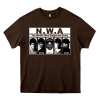 Chocolate Brown n w a Heavy Core Tee - artisFamous