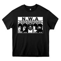 Black n w a Heavy Core Tee - artisFamous