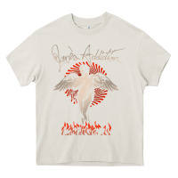 Cream louder than life teather american Heavy Core Tee - artisFamous