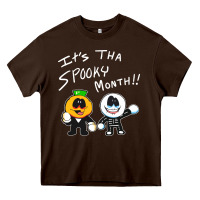 Chocolate Brown game skid and pump Heavy Core Tee - artisFamous
