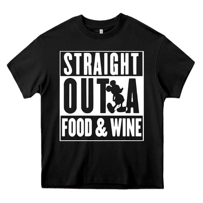 Straight Out A Food And Wine Heavy Core Tee by artisFamous | Teevron