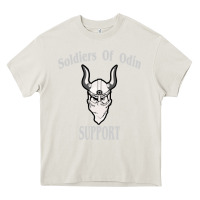 Cream soldiers of odin worldwide support Heavy Core Tee - artisFamous