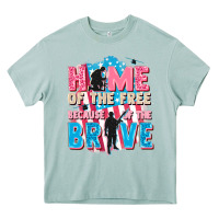 Arona Home of the free because of the brave Heavy Core Tee - FaDigitalArtStudio