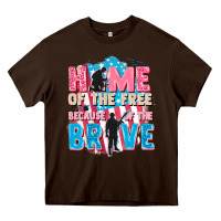 Home Of The Free Because Of The Brave Heavy Core Tee | Teevron