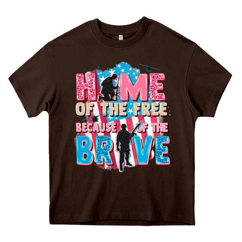Home Of The Free Because Of The Brave Heavy Core Tee by FaDigitalArtStudio | Teevron