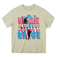 Mossy Home of the free because of the brave Heavy Core Tee - FaDigitalArtStudio