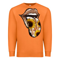 Carrot Leopard Sunflower Tongue Premium Sweatshirt - Jasminsmagicworld