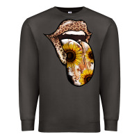 Smoke Leopard Sunflower Tongue Premium Sweatshirt - Jasminsmagicworld