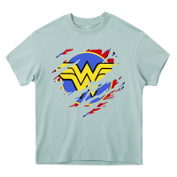 Arona tear off wonder woman shield Heavy Core Tee - artisFamous