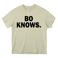 Bo Knows (black Text) Heavy Core Tee | Teevron
