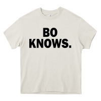 Cream bo knows (black text) Heavy Core Tee - artisFamous
