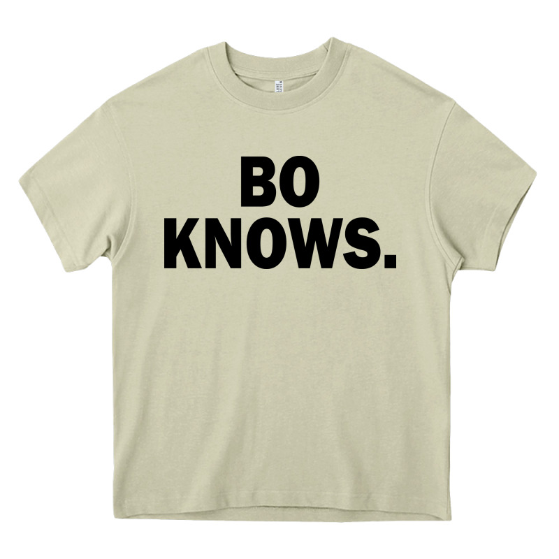 Bo Knows (black Text) Heavy Core Tee by artisFamous | Teevron