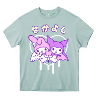 Arona melody and kuromi heart Heavy Core Tee - artisFamous