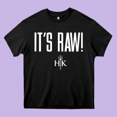Official Hell's Kitchen It's Raw Heavy Core Tee Designed By Artisfamous
