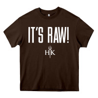 Chocolate Brown official hell's kitchen it's raw Heavy Core Tee - artisFamous
