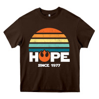 Chocolate Brown hope since 1977 Heavy Core Tee - artisFamous