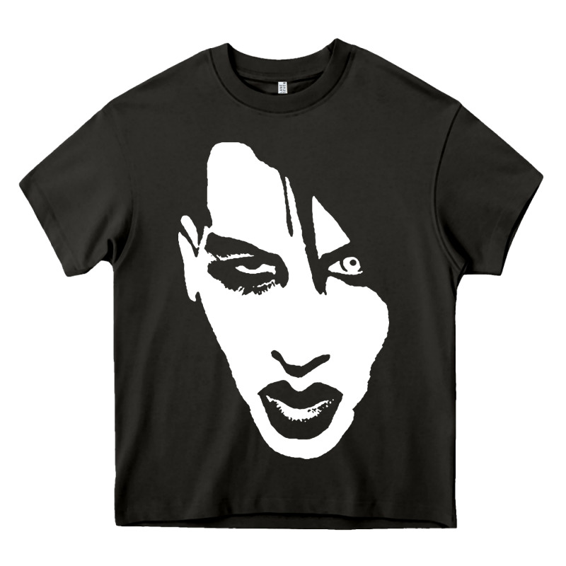 Marilyn Manson Face Heavy Core Tee by artisFamous | Teevron