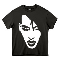 Asphalt marilyn manson face Heavy Core Tee - artisFamous